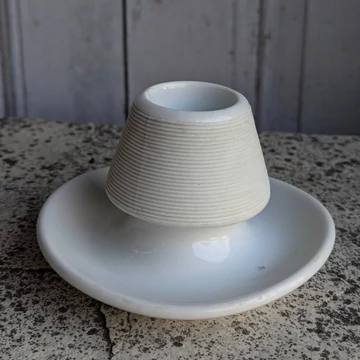 Porcelán gyufatartó és gyújtó (jelzéssel)
