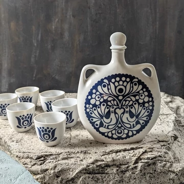Alföldi Porcelán pálinkás készlet