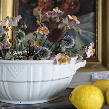 Zsolnay porcelán tál (fehér)