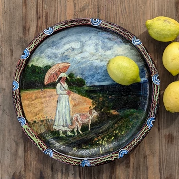 Festmény a tányéron (Kis Sándor alkotása)