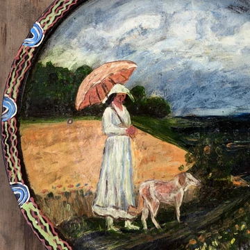 Festmény a tányéron (Kis Sándor alkotása)