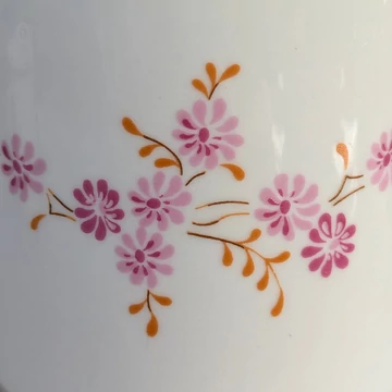 Alföldi Porcelán bögre virágmintával