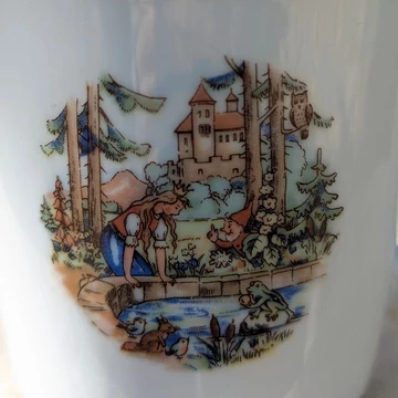 KAHLA porcelán bögre A békakirály mesemintával