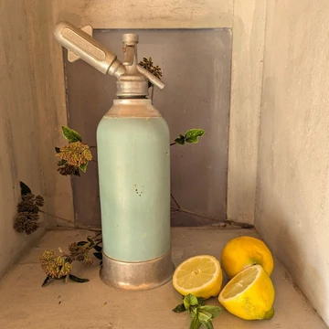 Mentazöld vintage Auto-Syphon szódásszifon