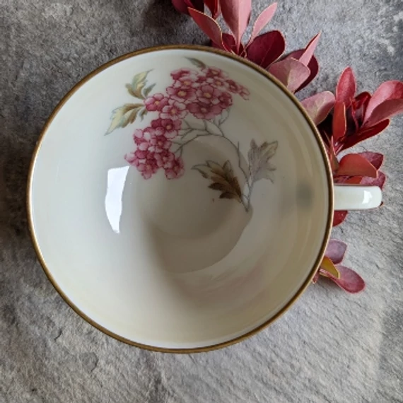 Virágos, vintage, porcelán kávéscsésze