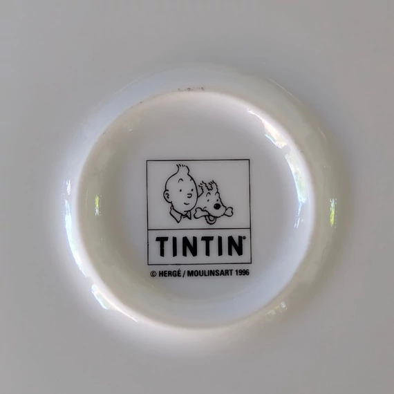 TINTIN kalandjai tányér - Vörös Rackham kincse