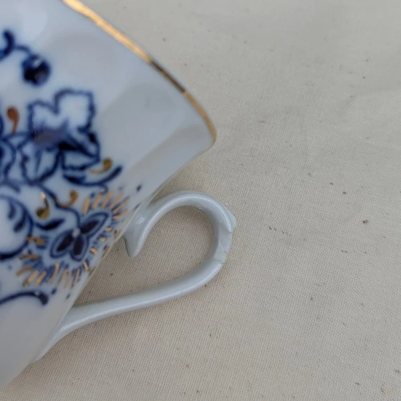 JRJS Cluj kobaltkék mintás porcelán készlet