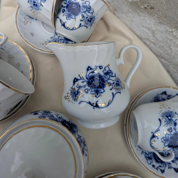 JRJS Cluj kobaltkék mintás porcelán készlet