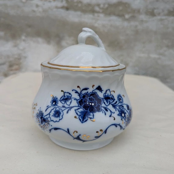 JRJS Cluj kobaltkék mintás porcelán készlet
