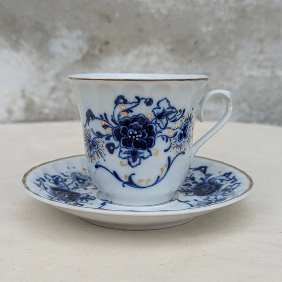 JRJS Cluj kobaltkék mintás porcelán készlet