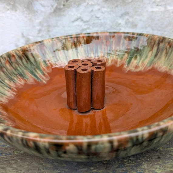 Kerámia tál ikebana kompozíciókhoz