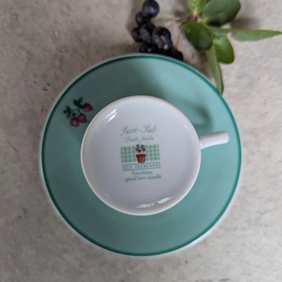 GUY DEGRENNE porcelán kávés szett