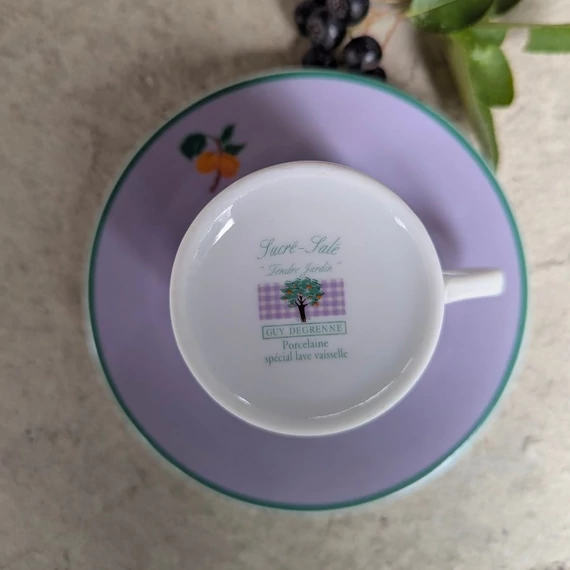 GUY DEGRENNE porcelán kávés szett