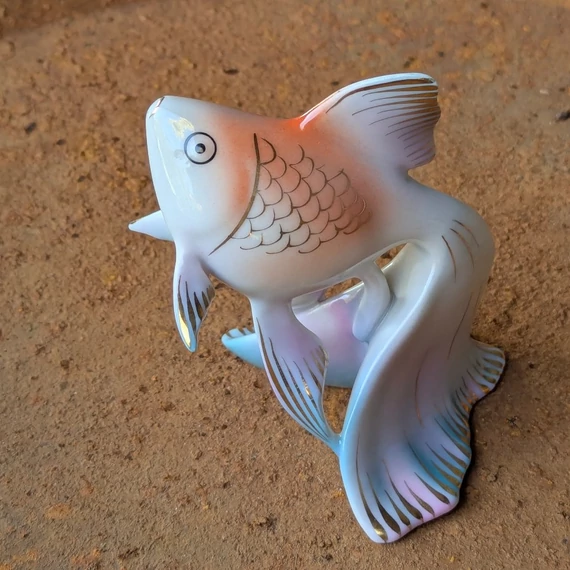 Hollóházi porcelán hal