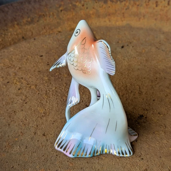 Hollóházi porcelán hal