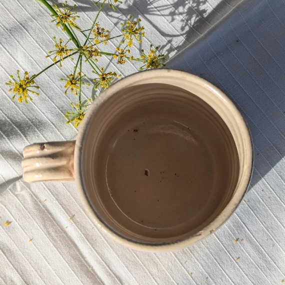 Kakasos kerámia bögre