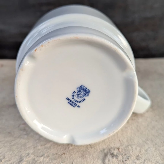 Alföldi Porcelán kék csíkos bögre