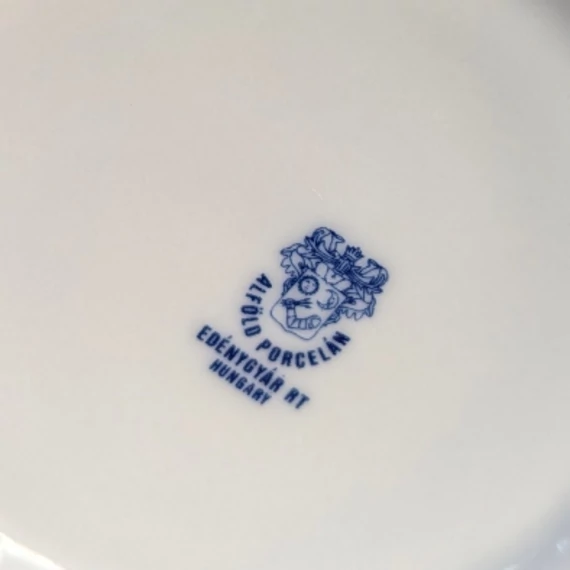 Alföldi Porcelán kék csíkos bögre