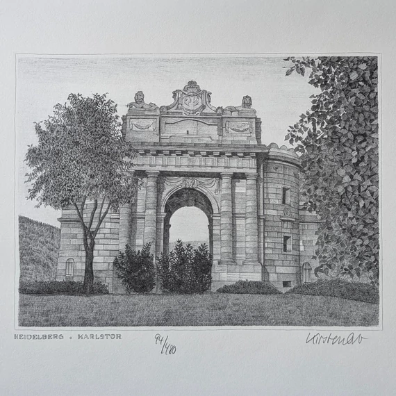 Nyomtatott grafikák - Heidelberg (Kirsten Orb, 94/480) 