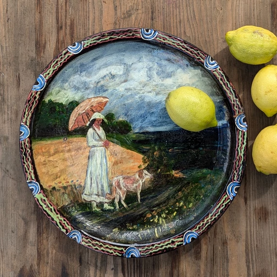 Festmény a tányéron (Kis Sándor alkotása)