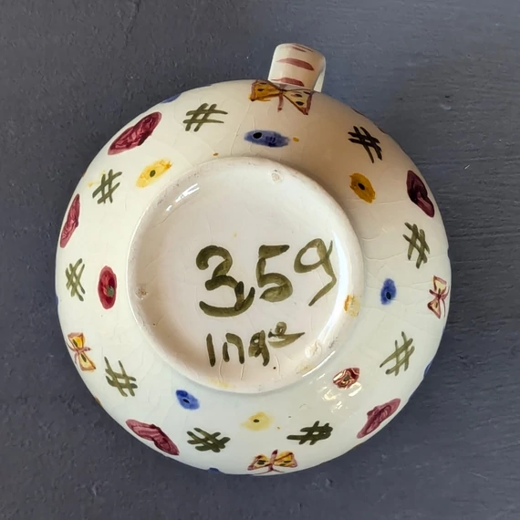 Nyári rét - kézzel festett vintage kerámia váza