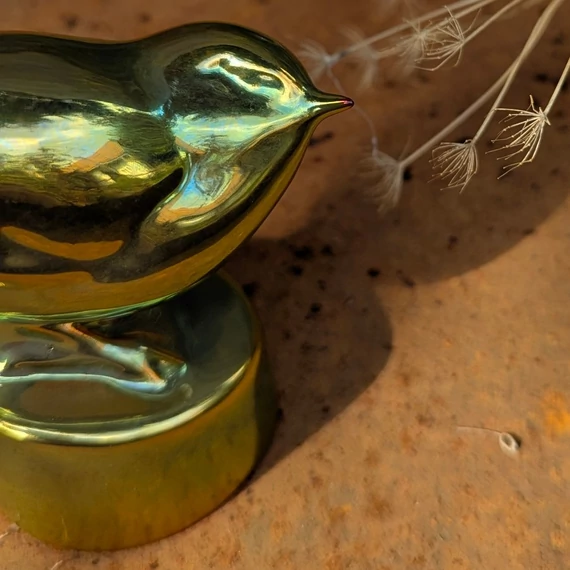 Zsolnay eozin mázas madárka