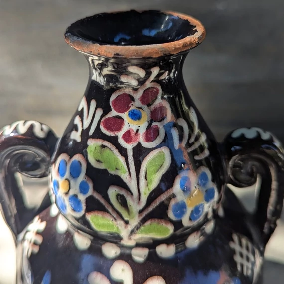 Vásárhelyi kerámia füles váza