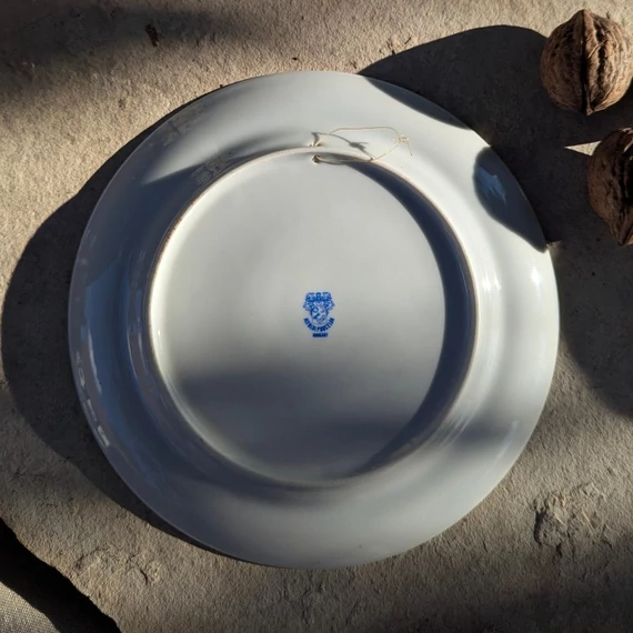 Alföldi Porcelán barna mintás kistányér