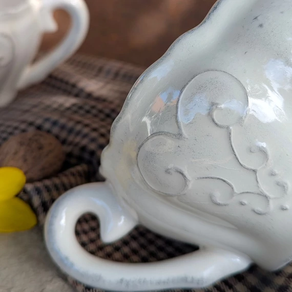 Romantikus nagy méretű kerámia bögrék (Vanilia Kerámia, 2db)