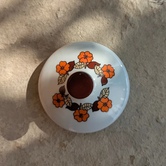 Hollóházi virágos cukortartó