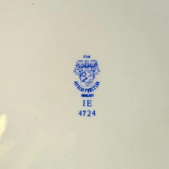 Alföldi Porcelán zöld pávás tányér szett - 3 db