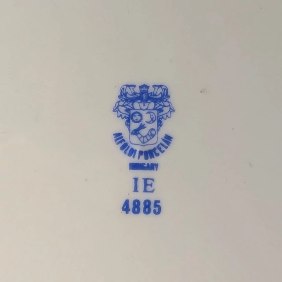 Alföldi Porcelán zöld pávás tányér szett - 3 db