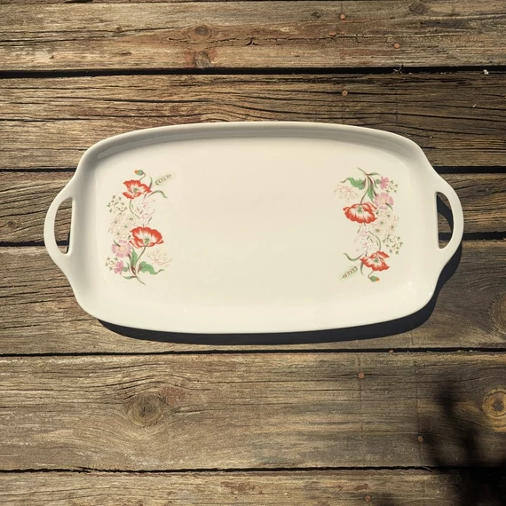 Pipacsos Alföldi Porcelán étkészlet – 25 darabos nyári nosztalgia