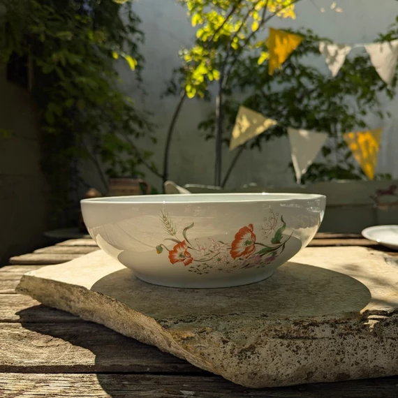 Pipacsos Alföldi Porcelán étkészlet – 25 darabos nyári nosztalgia