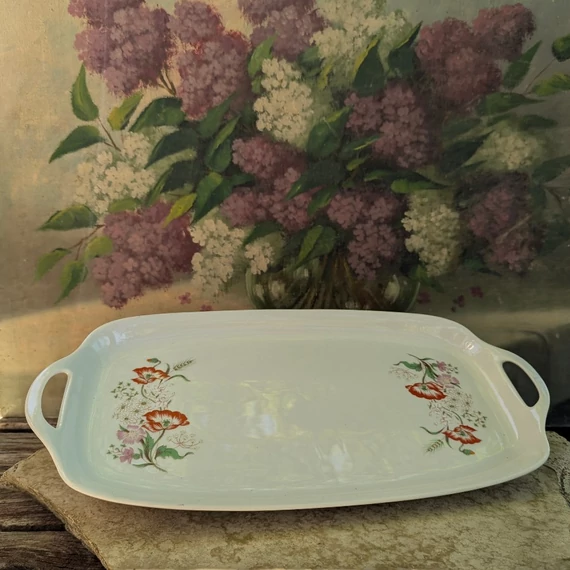 Pipacsos Alföldi Porcelán étkészlet – 25 darabos nyári nosztalgia
