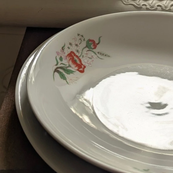 Pipacsos Alföldi Porcelán étkészlet – 25 darabos nyári nosztalgia