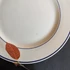 GUY DEGRENNE csíkos, porcelán lapostányérok (6 db)