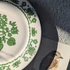 Alföldi Porcelán tányér zöld népi mintával