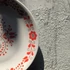 Alföldi Porcelán tányér piros népi mintával