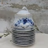 JRJS Cluj kobaltkék mintás porcelán készlet
