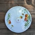Szamóca mintás antik porcelán fedő