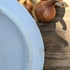 Szamóca mintás antik porcelán fedő