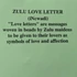 ZULU LOVE LETTER kitűző - gyöngyökkel szőtt szerelmes levelek