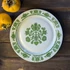 Alföldi Porcelán tányér zöld madaras dekorral