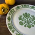 Alföldi Porcelán tányér zöld madaras dekorral